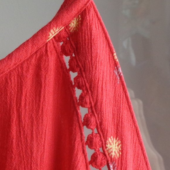 Mudd high neck pattern jumpsuit boho print lightweight 2X junior - Picture 8 of 16